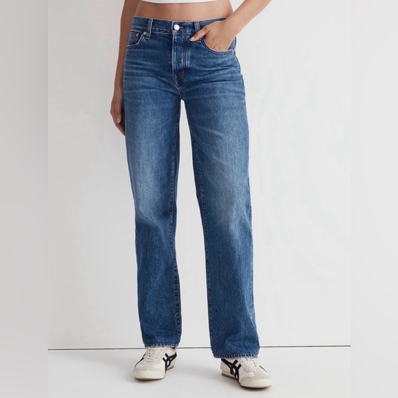 Madewell // Low Slung Straight Jean - Picture 2 of 4